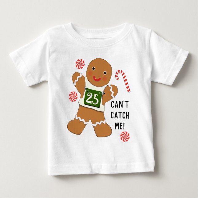 Bebê Camiseta engraçada de Natal para bebês (Frente)