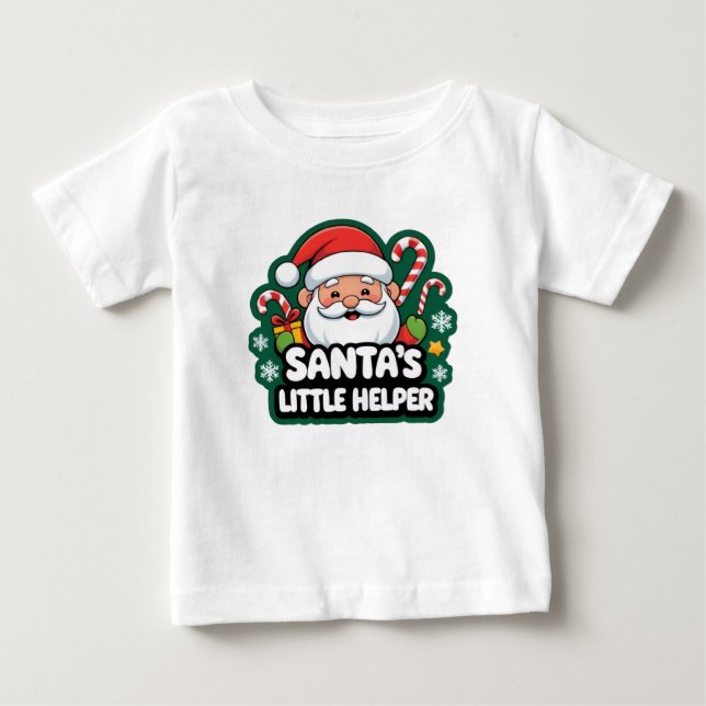 Bebê Camiseta engraçada de Natal para crianças (Frente)