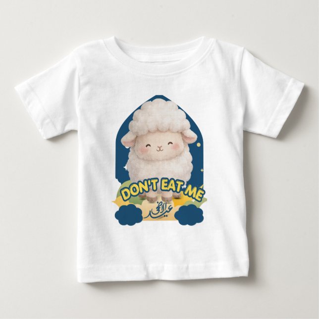 Bebê Camiseta engraçada "Não me Coma" Eid Al-Adha para  (Frente)