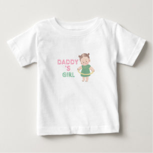Bebê Camiseta "Filha do Papai" para Criança Pequena
