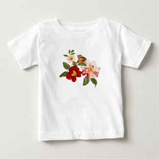 Bebê Camiseta floral gráfica para bebês