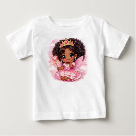 Bebê camiseta fofa estilo chibi para meninas de 18–24 m