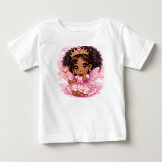 Bebê camiseta fofa estilo chibi para meninas de 18–24 m