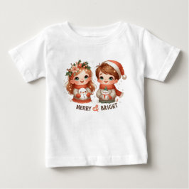 Bebê Camiseta Natal para Crianças