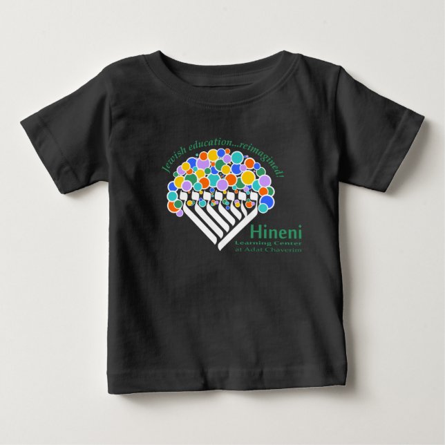 Bebê Camiseta para Bebês do Hineni Learning Center - Pr (Frente)