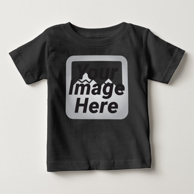 Bebê Camiseta para Bebês, Mangas Raglan 3/4 (Frente)