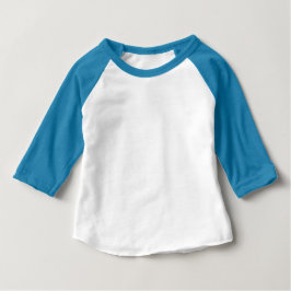 Bebê Camiseta para Bebês, Mangas Raglan 3/4