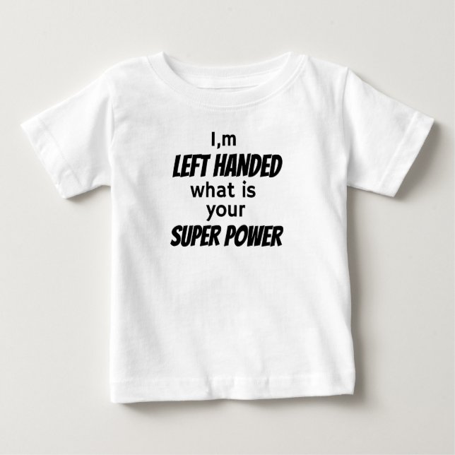 Bebê Camiseta para Canhotos (Frente)