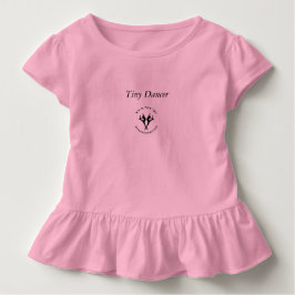Bebê camiseta para crianças com babado