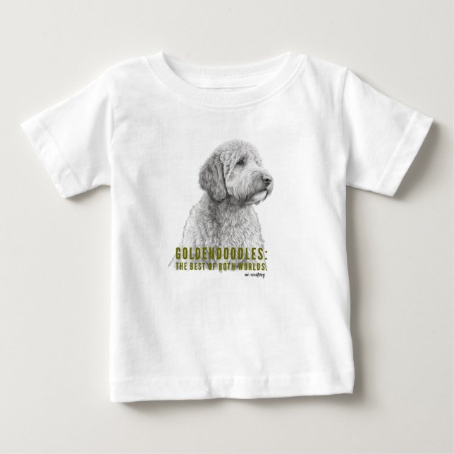 Bebê Camiseta para Crianças de Goldendoodle (Frente)