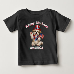 Bebê Camiseta para crianças Shih Tzu Filhote (2f) Patri