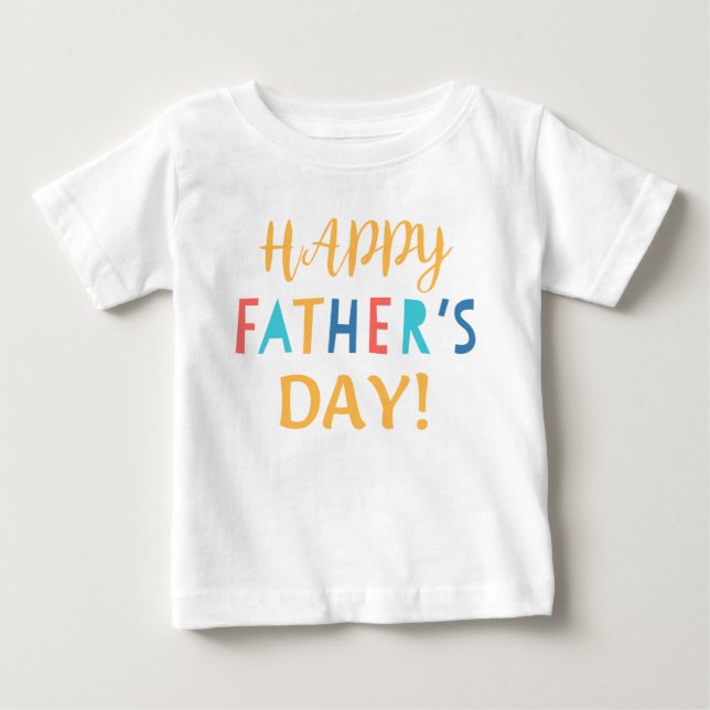 Bebê Camiseta para Dia de os pais (Frente)