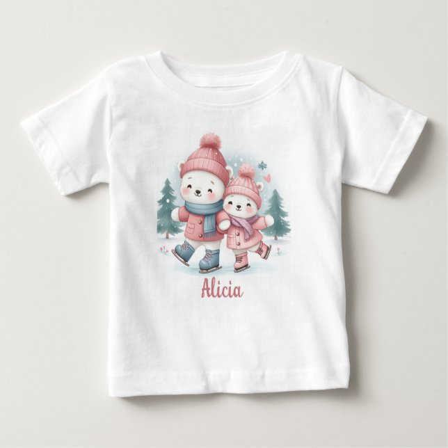 Bebê Camiseta para niña Alicia (Frente)