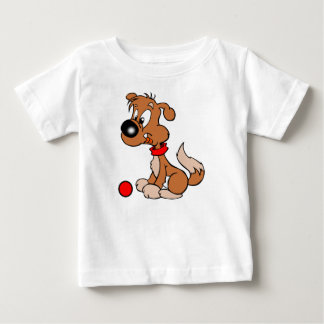 Bebê Camiseta para niño Caricatura de Perro y pelota