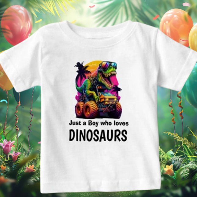 Bebê Camiseta Perfeita do Dino para o seu Pequeno (Celebrate with T-Rex! Dive into a vibrant dinosaur party filled with colorful decor and fun)