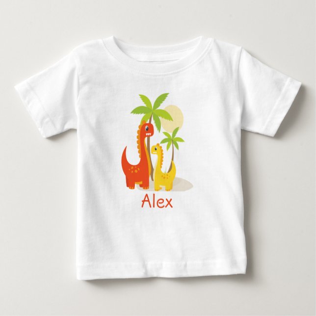 Bebê Camiseta Personalizada de Aniversário para Criança (Frente)