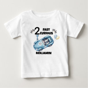 Bebê Camiseta Personalizada para Menino de 2º Aniversár