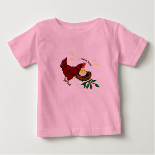 Bebê Camiseta rosa para menina bebê.