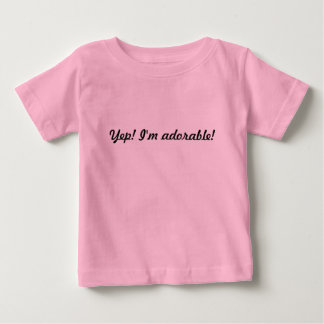 Bebê Camiseta rosa para raparigas