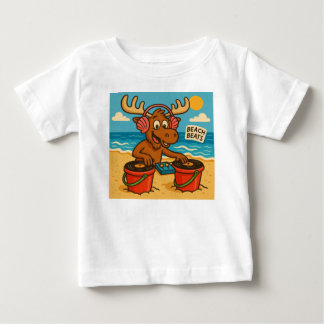 Bebê Camiseta Seashell DJ – Beach Beats para Crianças