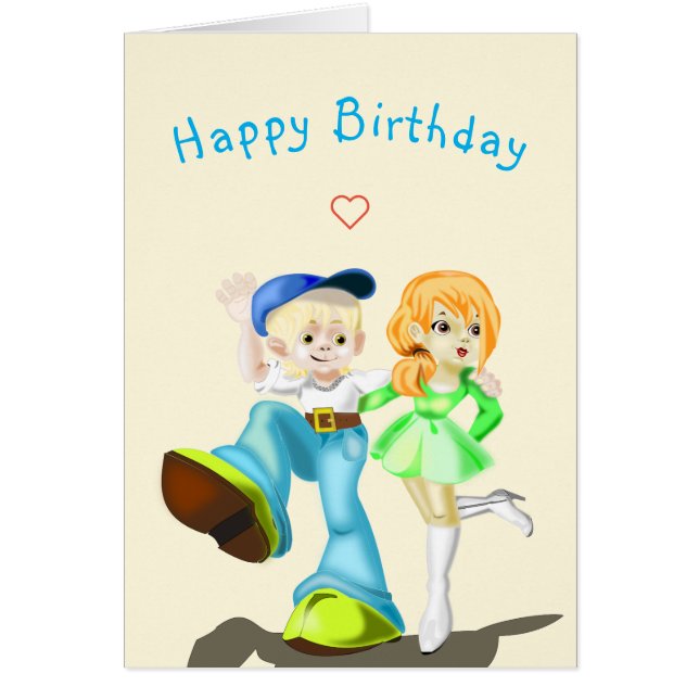 Bebê Cartão de Aniversário Os Melhores Amigos - Se (Frente)
