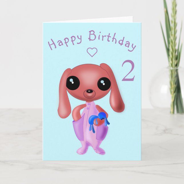 Bebê Cartão de Aniversário Pequeno Coelhinho - Seu (Frente)
