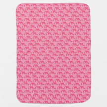 Cobertor de Bebê Rosa Desolado Vaquinhas Western R