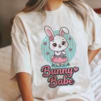Bebê Coelhinho Fofo Kawaii Vestido Rosa Gráfico