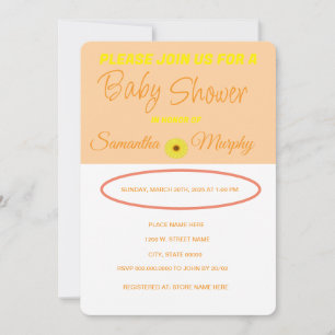 Bebê   Convite ao Chá de fraldas