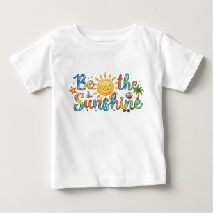 Bebê Cute Be The Sunshine Camiseta Retro de Verão para 