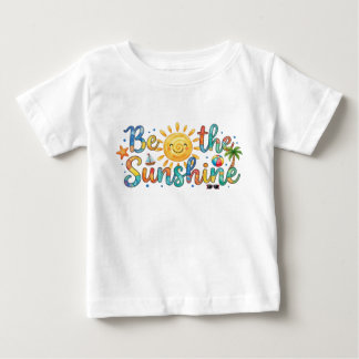Bebê Cute Be The Sunshine Camiseta Retro de Verão para