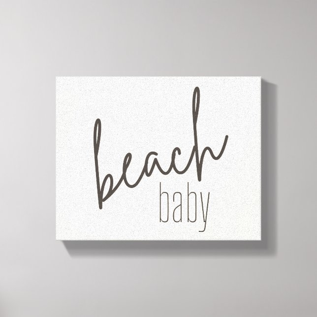 bebê da praia. Canvas esticada (Frente)