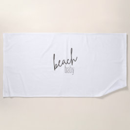 bebê da praia. Toalhas de praia