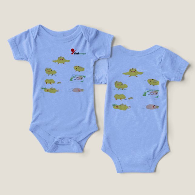 Bebê de biquíni com Design de caráter bonito - Ado (Design Frente e Verso)