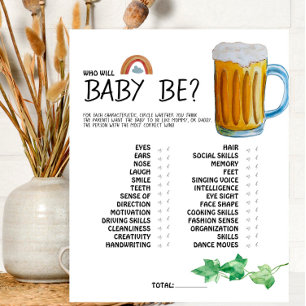 Bebê De Cerveja - Cor - Quem Será O Bebê? Jogo