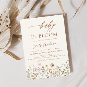 Bebê de flor selvagem no Bloom Chá de fraldas Terr