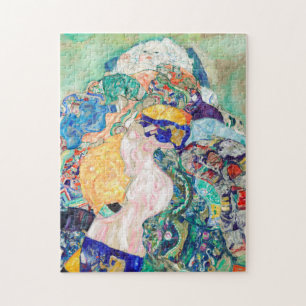 Bebê de Gustav Klimt pintando a Quebra-cabeça de A