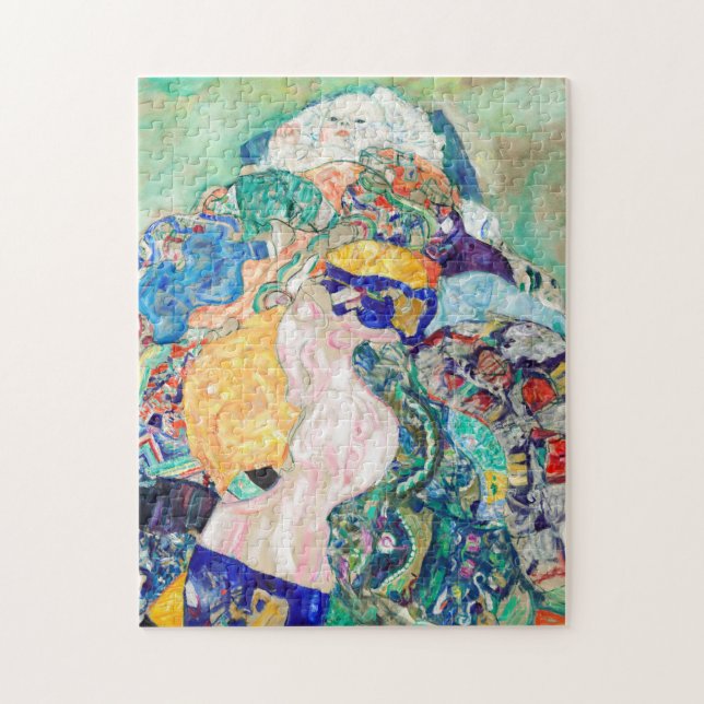Bebê de Gustav Klimt pintando a Quebra-cabeça de A (Vertical)