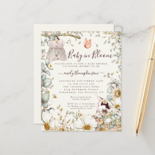 Bebê de Orçamento em Chamada de Chá Bloom