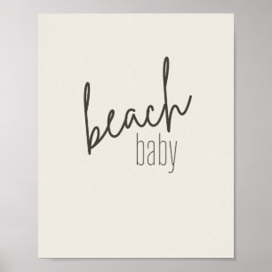 bebê de praia. Cartaz e Impressões