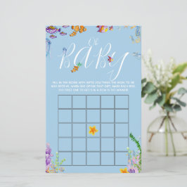 Bebê debaixo do Chá de fraldas do mar Bingo Game F