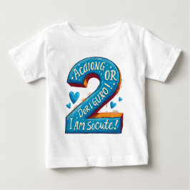 Bebê Designs de camiseta para o aniversário de dois ano
