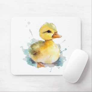 Bebê Duck Watercolor Mousepad