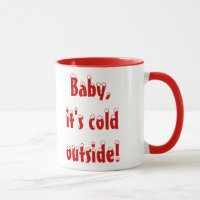 Bebê, é caneca exterior fria