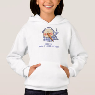 Bebê É Frio Fora da Camisa Snowman Whimsical