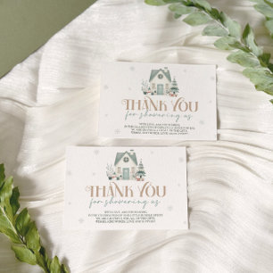 Bebê É Frio Fora Do Cartões de agradecimentos Do C