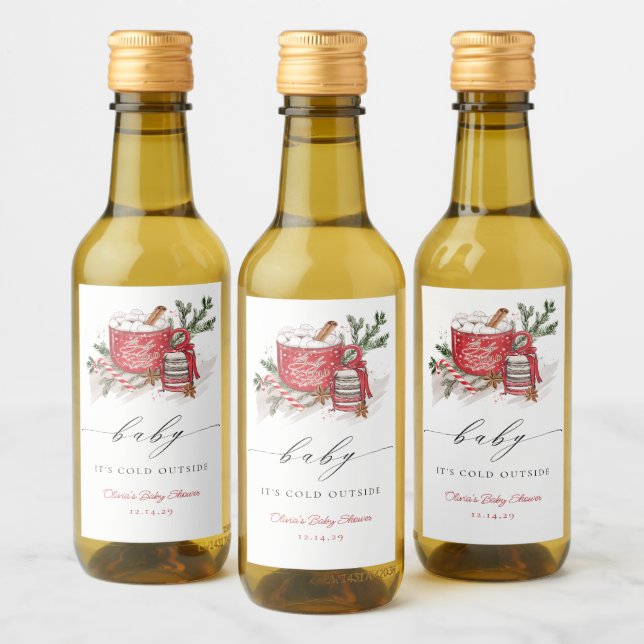 Bebê É Frio Fora do Chá de fraldas de inverno (Garrafas)