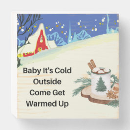 Bebê é frio lá fora em um