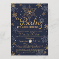 Bebê é parte externa fria, convite do chá do