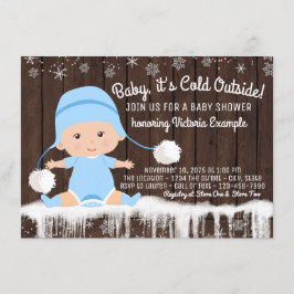 Bebê é um convite para Chás de fraldas Fora do Men